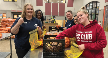 gateway region ymca staff volunteer at the St. Louis Area Foodbank