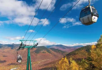 gondola ride to summit of loon peak