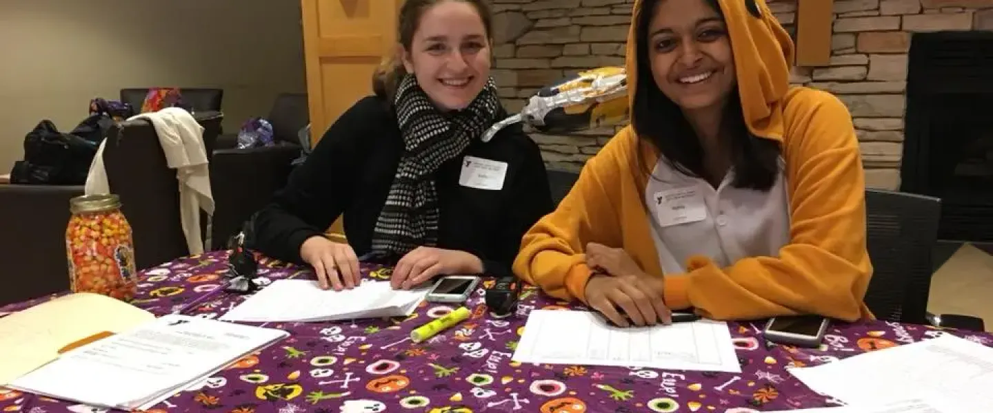 washington university campus ymca volunteers at an event