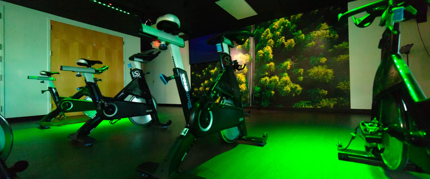 O'Fallon Missouri YMCA Newly Renovated Cycling and Spinning Studio