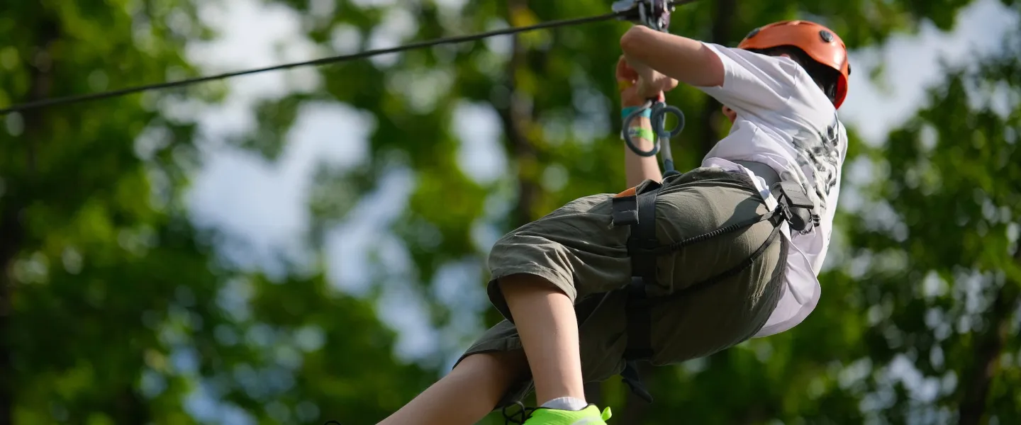 zipline at ymca trout lodge