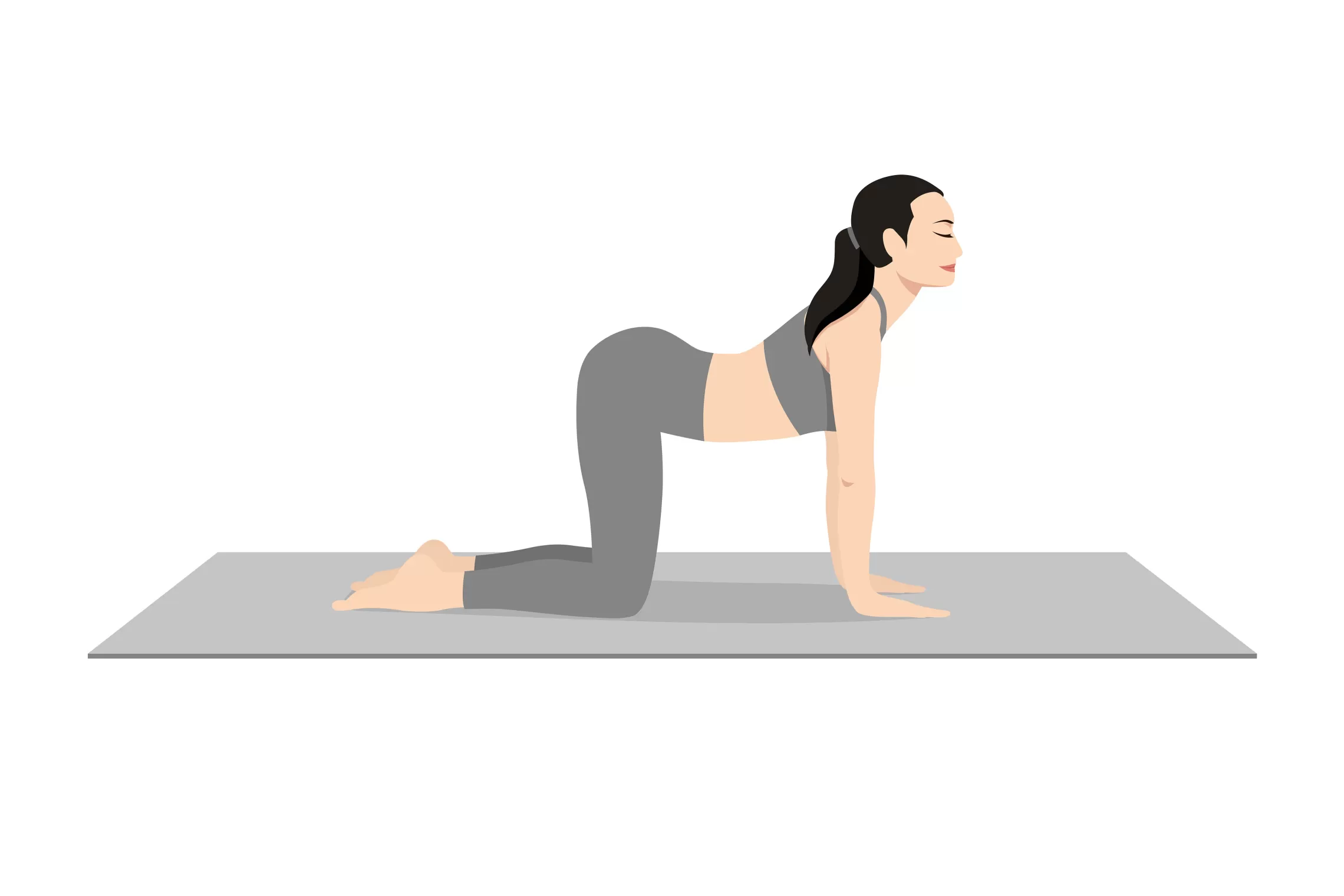 yoga cow pose
