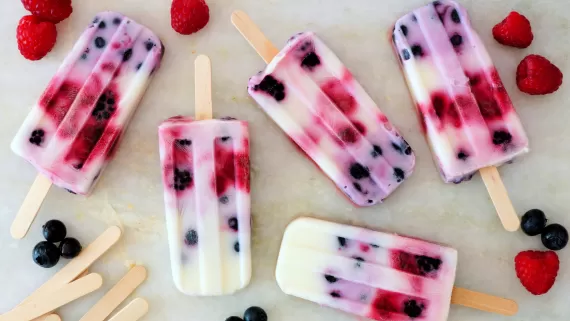 frozen yogurt popsicles