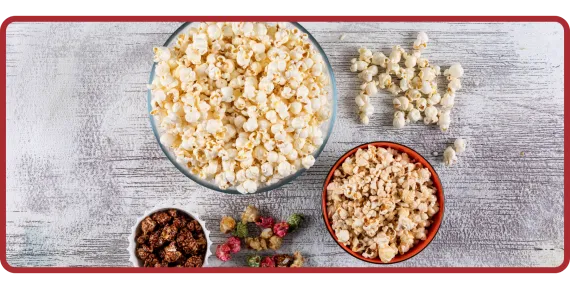 popcorn and flavored popcorn