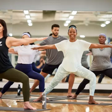 ymca group yoga class