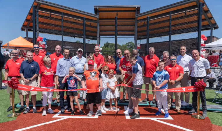 adaptive sports complex ribbon cutting