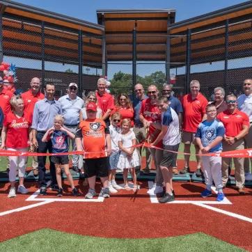 adaptive sports complex ribbon cutting