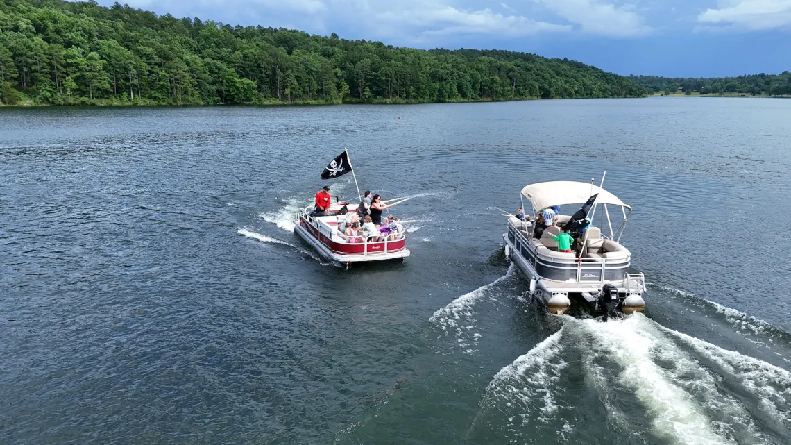 ymca trout lodge pirate pontoon