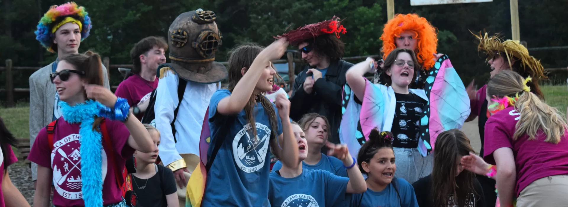 Crazy campfire complete with costumes