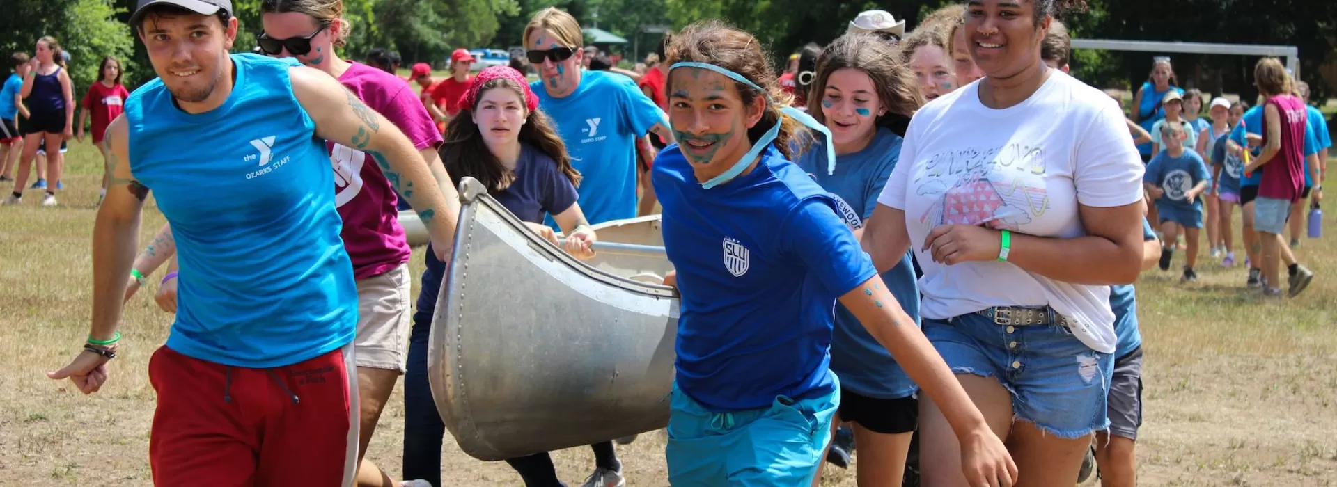ymca camp lakewood canoe race