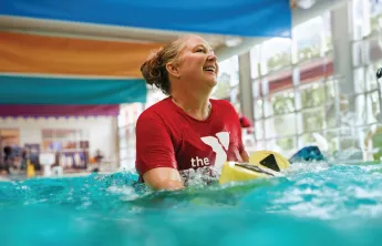 YMCA Water Fitness Class Water Aerobics Participant